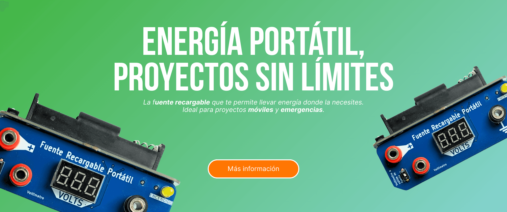 Energía portatil, proyectos sin límites